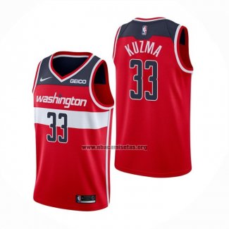 Camiseta Washington Wizards Kyle Kuzma NO 33 Icon 2020-21 Rojo